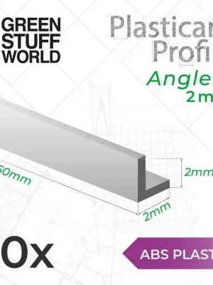 ABS Plasticard Profil - Winkel-L 2mm | Günstig