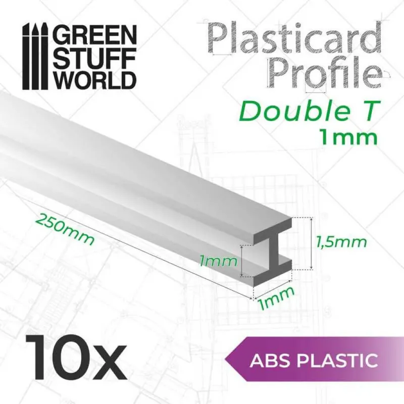 Heute kaufen | ABS Plasticard Profil - Doppel-T 1mm