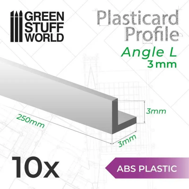 Sicher bezahlen | ABS Plasticard Profil - Winkel-L 3mm