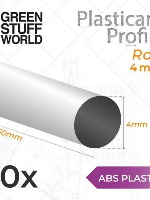 ABS Plasticard Profil - Stab 4mm | Premium-Qualität