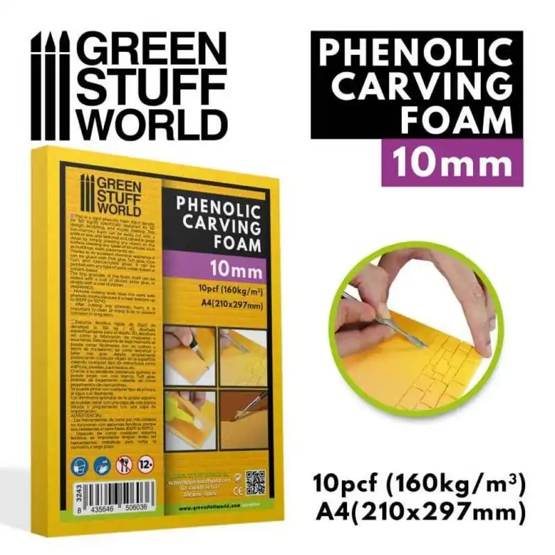 Bewährte Qualität - Phenolic Carving Foam 10mm - A4 size