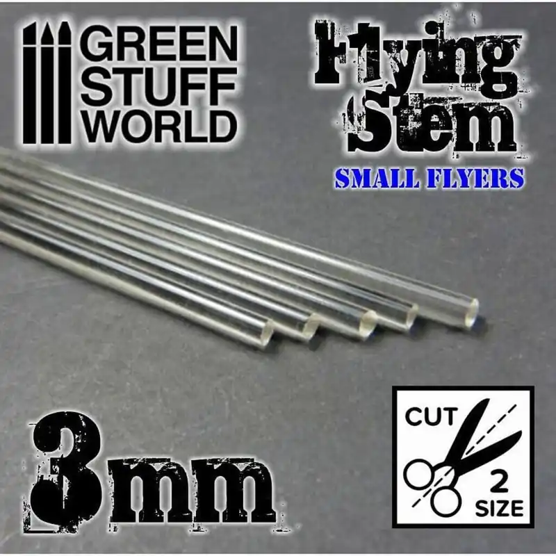 Sonderpreis - Acryl Stäbe - Rund Transparent 3 mm