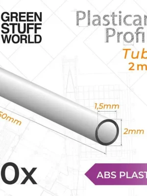 ABS Plasticard Profil - Rohr 2 mm | Einfach bestellen