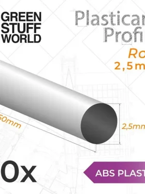 ABS Plasticard Profil - Stab 2.5mm | Sonderangebot