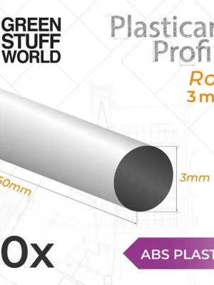 ABS Plasticard Profil - Stab 3mm - Knallerpreis