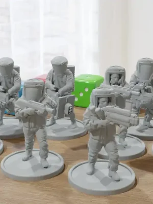 Hazmat Squad – Moderne Wargaming-Miniaturen für Tabletop-RPG – Minifiguren im Maßstab 20 mm/28 mm/32 mm - Preisnachlass