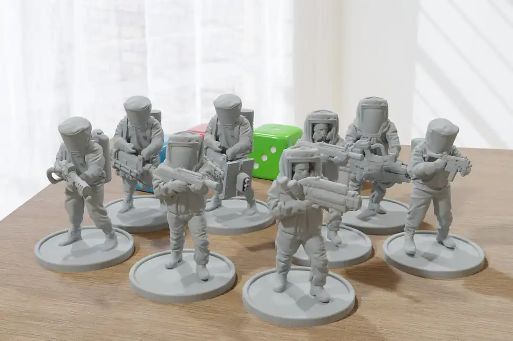 Hazmat Squad – Moderne Wargaming-Miniaturen für Tabletop-RPG – Minifiguren im Maßstab 20 mm/28 mm/32 mm - Preisnachlass
