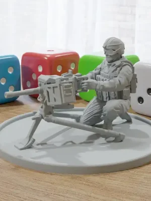 M19 GMG Soldat 28 mm/32 mm Minifigur – moderne Wargaming-Miniatur für Tabletop-RPG | Super-Preis