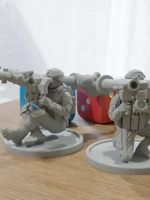 Javelin-Soldat 28 mm/32 mm Minifiguren – moderne Wargaming-Miniatur für Tabletop-RPG | Beliebt