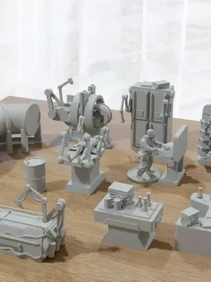 Human Research Laboratory Geländeset – Zona Alfa – Miniatur-Gaming-Tisch-Rollenspiel – 28 mm/32 mm Wargaming-Minifiguren - Top bewertet