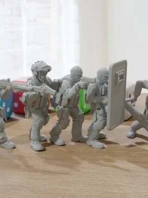 Direkt kaufen | SWAT Breach Team – Five – Moderne Wargaming-Miniaturen für Tabletop-RPG – Minifiguren im Maßstab 20 mm/28 mm/32 mm