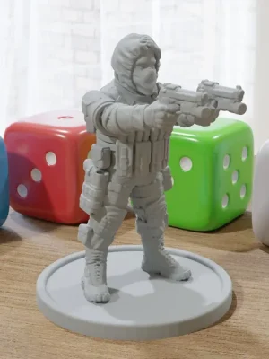 Stalker Bandit Dual Wielded – ZONA ALFA – Minifigur im Maßstab 20 mm – 28 mm – 32 mm – moderne Wargaming-Miniatur für Tabletop-RPG | Nur für kurze Zeit