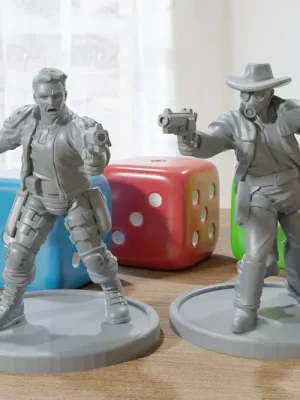 Stalker Gunslingers – Postapokalyptische Miniatur für Zona Alfa – Fallout Wasteland – Tabletop-RPG – Minifiguren im Maßstab 20 mm/28 mm/32 mm - Expressversand