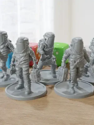 Preishit | Army Hazmat Squad – Post-apokalyptische Miniatur für Zona Alfa – Fallout Wasteland – Tabletop-RPG – Minifiguren im Maßstab 20 mm/28 mm/32 mm