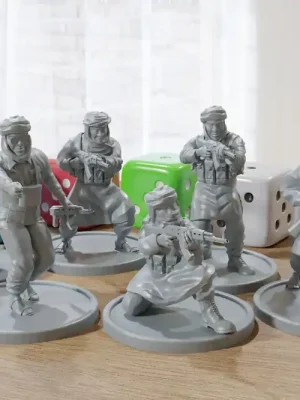 Rabatt | Arab AK Squad – Moderne Wargaming-Miniaturen für Tabletop-RPG – Minifiguren im 28-mm-/32-mm-Maßstab