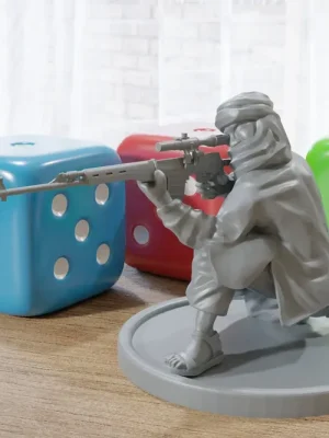 Neuzugang - Arabischer SVD-Scharfschütze – Moderne Wargaming-Miniaturen für Tabletop-RPG – Minifiguren im Maßstab 28 mm/32 mm