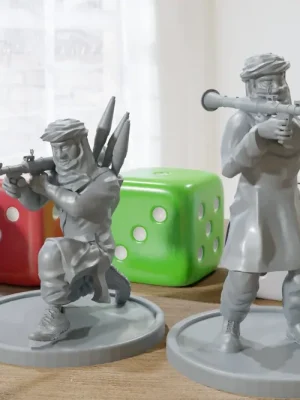 Arabisches RPG-Duo – Moderne Wargaming-Miniaturen für Tabletop-RPG – Minifiguren im Maßstab 28 mm/32 mm | Preiswert