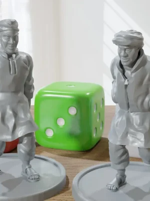 Direkt bestellen - Arab Civilians Duo – Moderne Wargaming-Miniaturen für Tabletop-RPG – Minifiguren im 28-mm-/32-mm-Maßstab