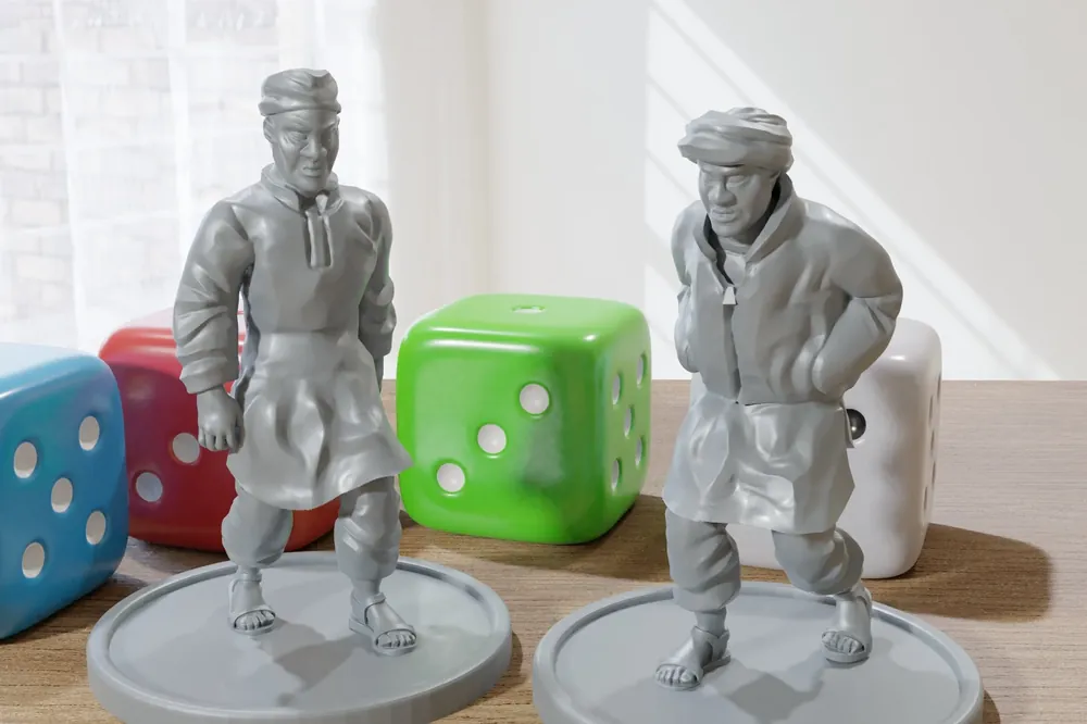 Direkt bestellen - Arab Civilians Duo – Moderne Wargaming-Miniaturen für Tabletop-RPG – Minifiguren im 28-mm-/32-mm-Maßstab