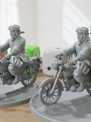 Bestpreis - Arabische Zivilisten auf Motor – Moderne Wargaming-Miniaturen für Tabletop-RPG – Minifiguren im 28-mm-/32-mm-Maßstab