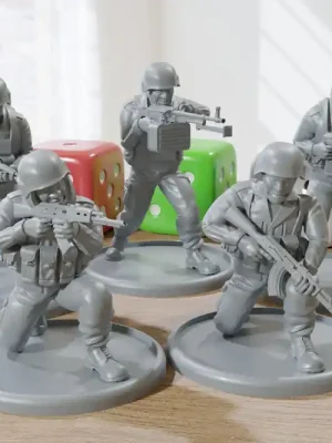 Sparangebot | Arab Rifle Squad – Moderne Wargaming-Miniaturen für Tabletop-RPG – Minifiguren im Maßstab 28 mm/32 mm