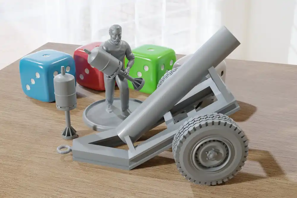 Höllenkanone – Moderne Wargaming-Miniaturen für Tabletop-RPG – Minifiguren im Maßstab 28 mm/32 mm - Top-Qualität