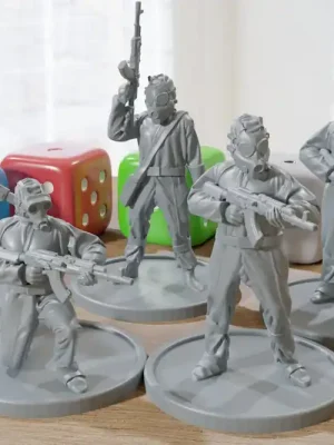 Armed Liquidators Team – Five – Zona Alfa – Moderne Wargaming-Miniaturen für Tabletop-RPG – Minifiguren im Maßstab 28 mm/32 mm - Neue Ware