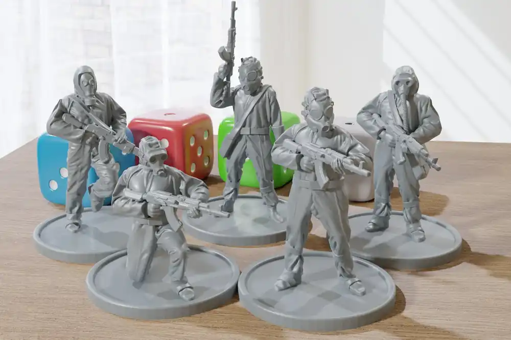 Armed Liquidators Team – Five – Zona Alfa – Moderne Wargaming-Miniaturen für Tabletop-RPG – Minifiguren im Maßstab 28 mm/32 mm - Neue Ware