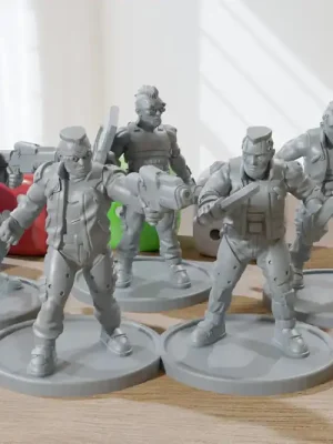 Jetzt sparen - Street Gang – 3D-gedruckte Minis – Cyberpunk/Sci-Fi – Tabletop-Miniatur-Wargaming – Minifiguren im Maßstab 28 mm/32 mm