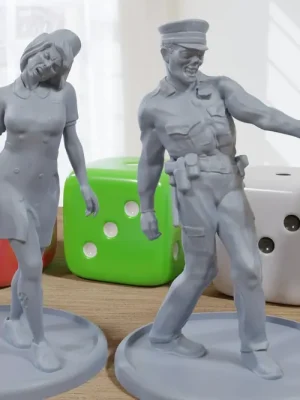 Kundenliebling - Responder Zombies – 3D-gedruckte Minifiguren für postapokalyptische Miniatur-Tabletop-Spiele wie Zona Alfa – Fallout Wasteland