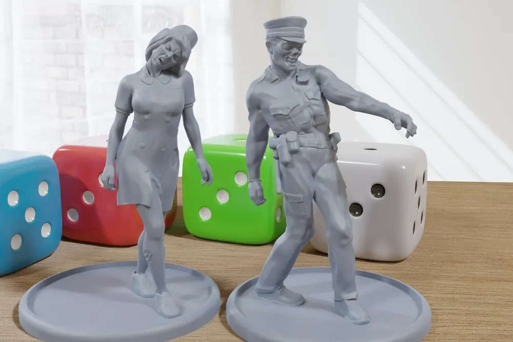 Kundenliebling - Responder Zombies – 3D-gedruckte Minifiguren für postapokalyptische Miniatur-Tabletop-Spiele wie Zona Alfa – Fallout Wasteland