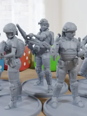 Geprüfte Qualität - UCMC Marines – 3D-gedruckte Proxy-Minifiguren für Aliens Miniatur-Tischspiel