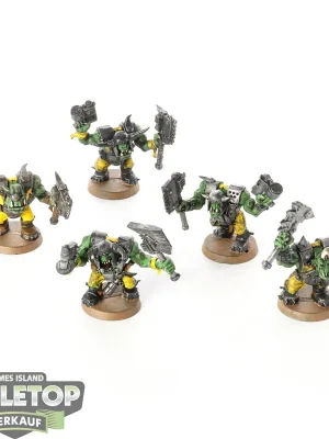 Zertifiziert | Orks - 5 x Ork Nobz - bemalt