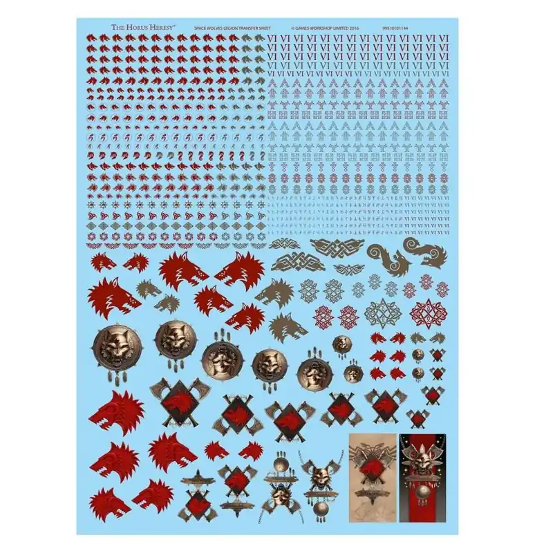 Preisnachlass - Space Wolves - Legion Transfer Sheet