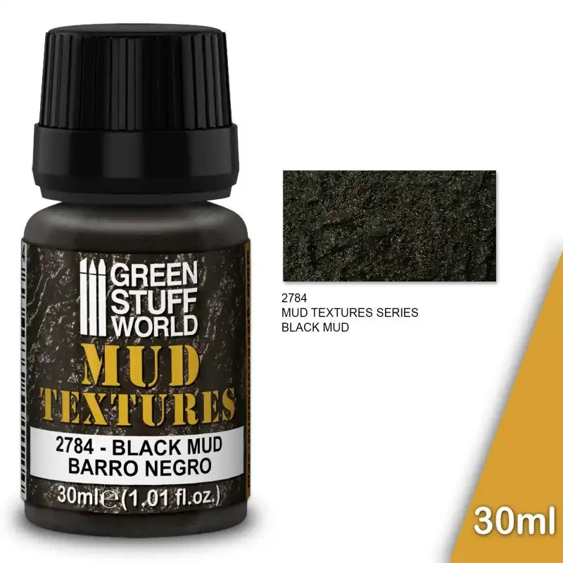 Kostenlose Rückgabe - Green Stuff World - Mud Textures - BLACK MUD 30ml