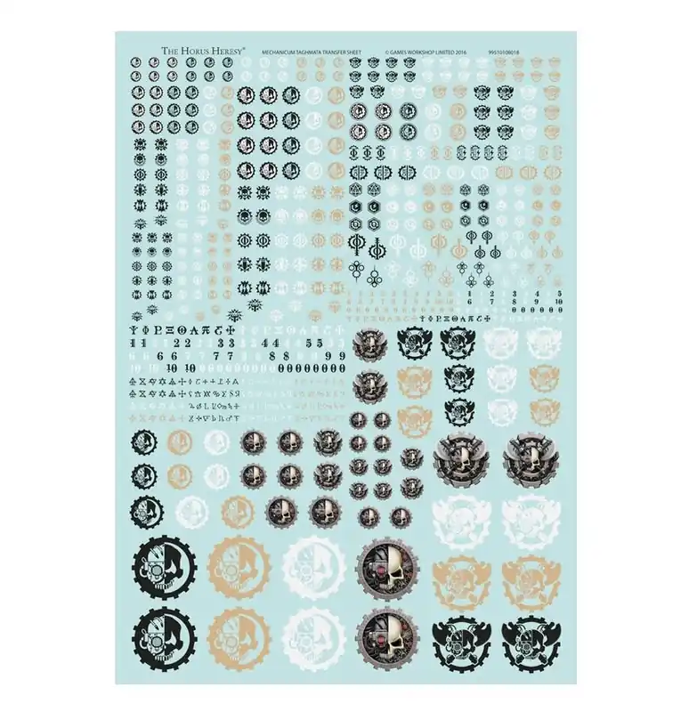Adeptus Mechanicus - Taghmata Transfer Sheet - Nur diese Woche