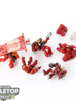 Zertifiziert | Blood Angels - 5 x Assault Squad - teilweise bemalt