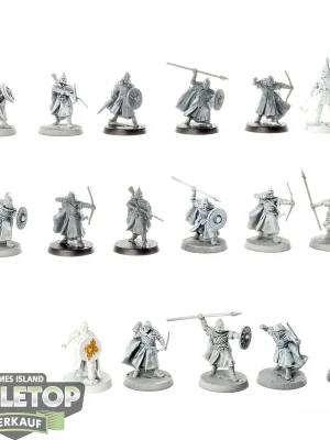 Zertifiziert | HdR Figuren - Gut - 17 Warriors of Rohan - teilweise bemalt