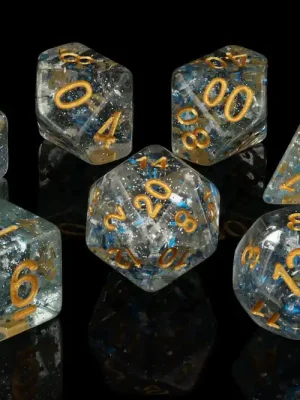 Baron of Dice - Celestine RPG Dice Set (7 Pieces) | Top-Angebot