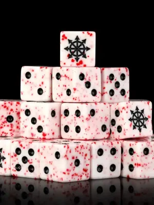 Baron of Dice - Blood Sacrifice 16mm Square Corner Dice (25) | Super-Preis