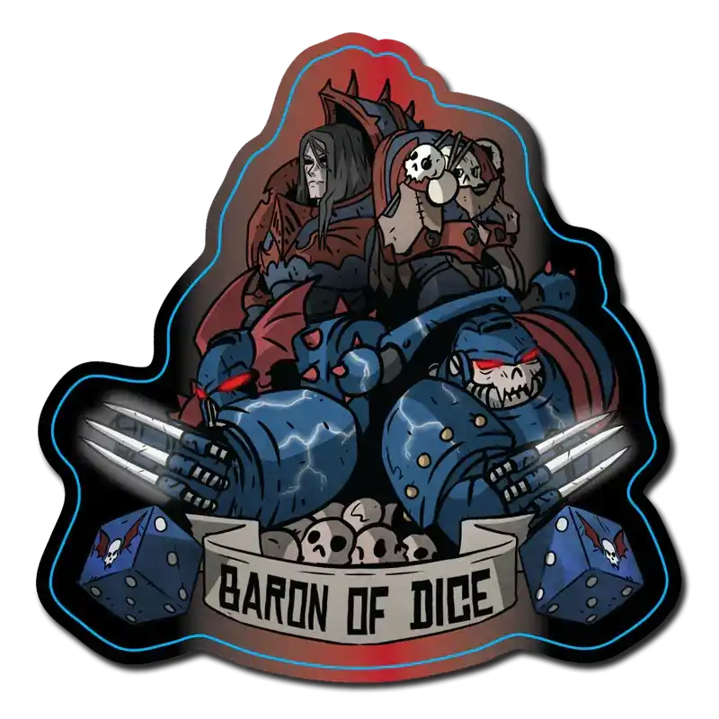 Baron of Dice - Premium Vinyl Stickers - Claws of Midnight - Nur heute