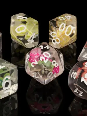 Sofort bestellbar - Baron of Dice - Fruit RPG Dice Set (7 Pieces)
