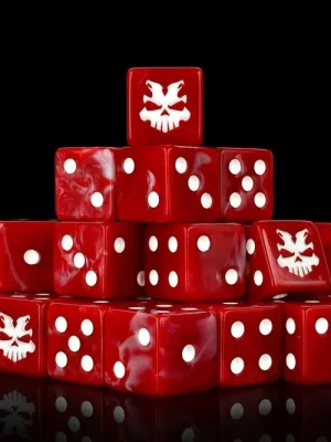 Baron of Dice - Red Butcher 16mm Square Corner Dice (25) | Jetzt kaufen