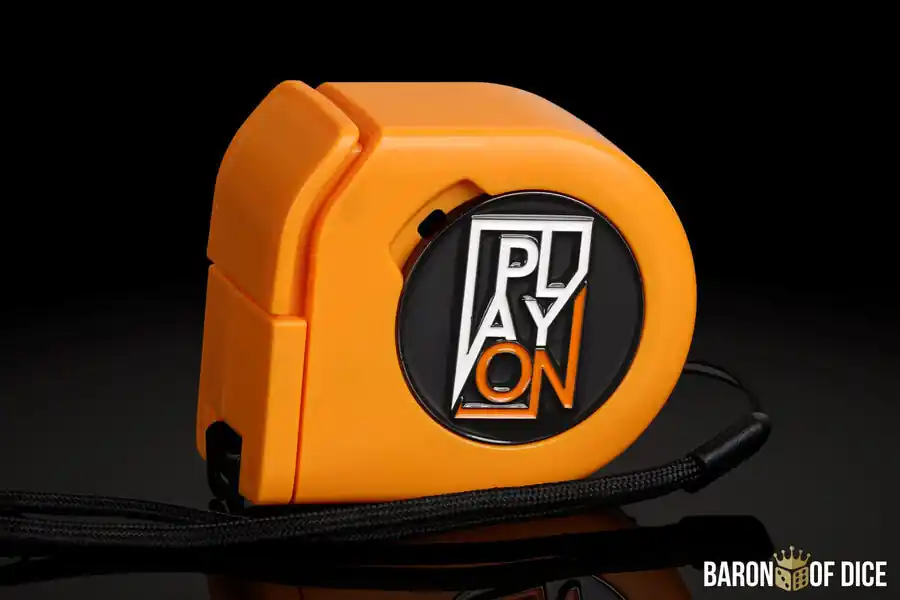 Baron of Dice - Wargaming Tape Measure Orange incl. PlayOn Coin - Direkt bestellen