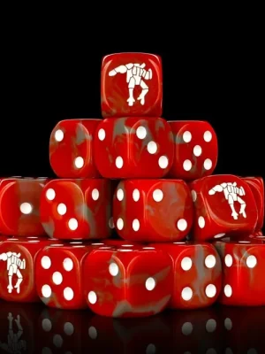 Baron of Dice - Crisis Robot, Red 16mm Round Corner Dice (25) | Direkt ab Werk