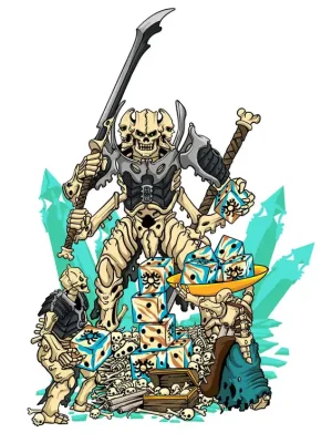 Baron of Dice - Premium Vinyl Stickers - Skeleton Phalanx - Zeitlich begrenzt
