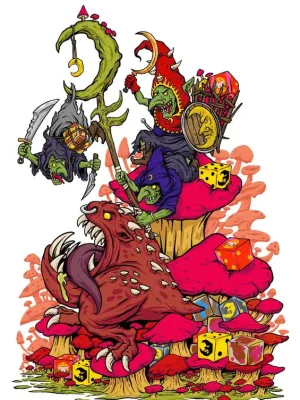Vorteilspreis - Baron of Dice - Premium Vinyl Stickers - Goblins