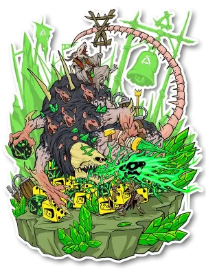 Brandneu | Baron of Dice - Premium Vinyl Stickers - My My Cheese!