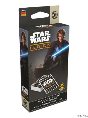 Star Wars Legion - Galaktische Republik Kommandokarten-Set - Deutsch | Hochwertig