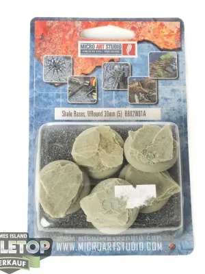 Bases - 5x Shale Bases WRound 30mm - Originalverpackt / Neu | Zertifiziert